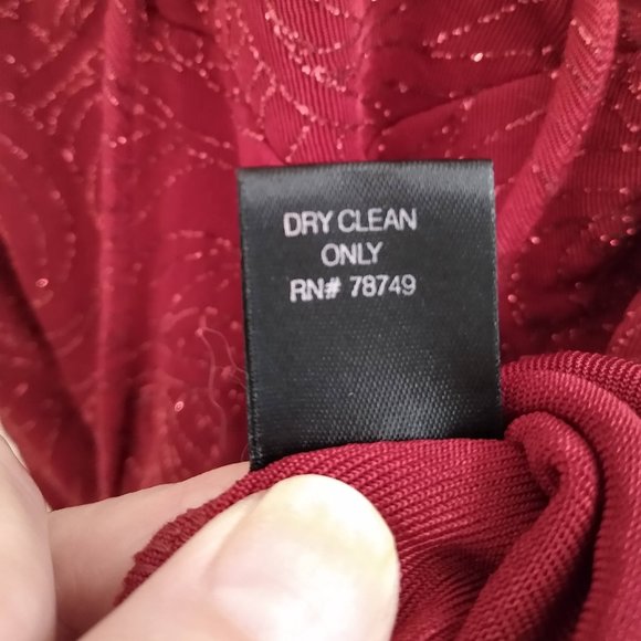 Red Glitter Christmas Top, Like New, Vintage (early 90s) Arden B - Size XS - Picture 14 of 16